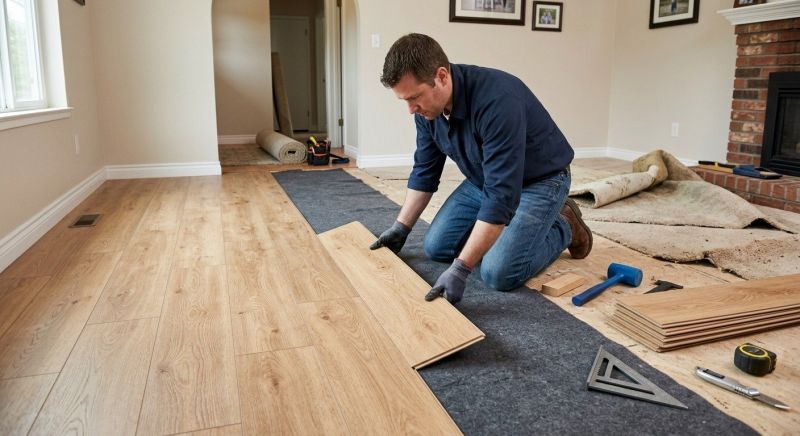 Laminate Floor Remodeling in Portage County, OH