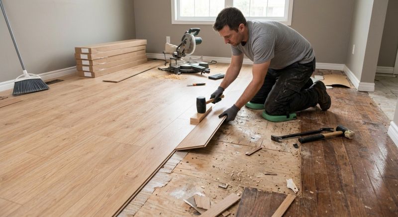 Laminate Floor Remodeling in Portage County, OH