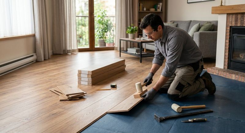 Laminate Floor Replacement in Stow, OH
