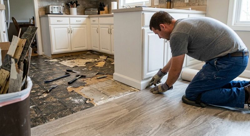 Linoleum Floor Installation in Louisville, OH