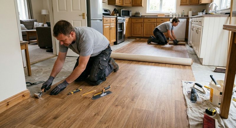 Linoleum Flooring Replacement in Portage County, OH
