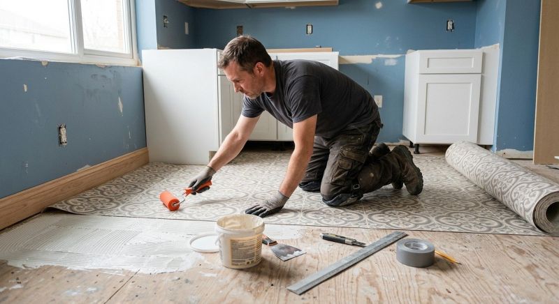 Sheet Flooring Installation in Akron, OH