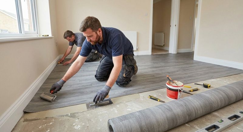 Sheet Linoleum Installation in Mantua, OH