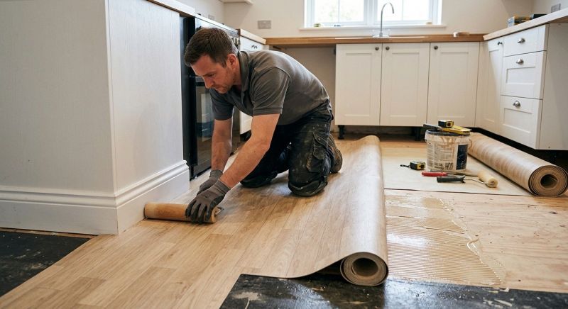 Sheet Linoleum Installation in Rootstown, OH