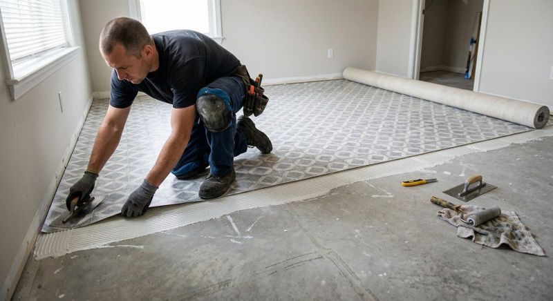 Sheet Vinyl Installation in Kent, OH