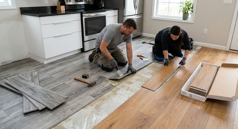 Vinyl Tile Replacement in Portage County, OH